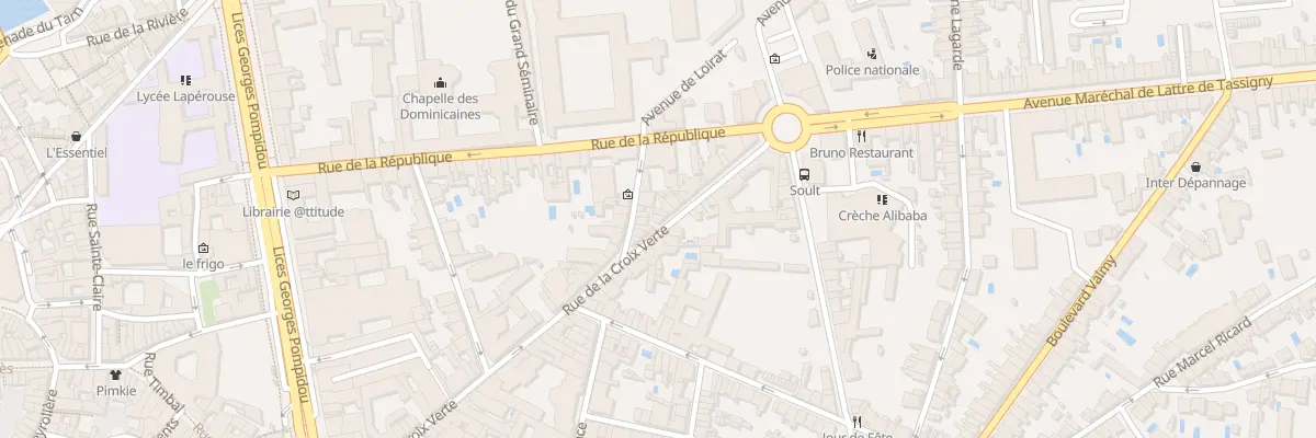 Plan du 22 Rue de la Croix Verte à Albi