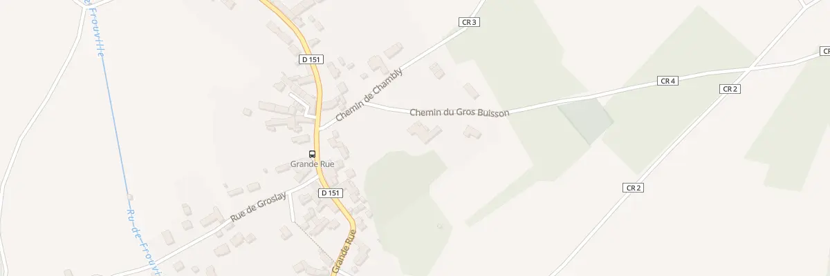 Plan du 6 Che du Gros Buisson à Frouville