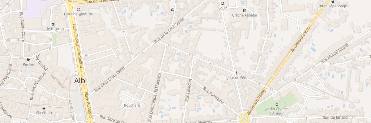 Plan du 16 Rue des Carmélites à Albi