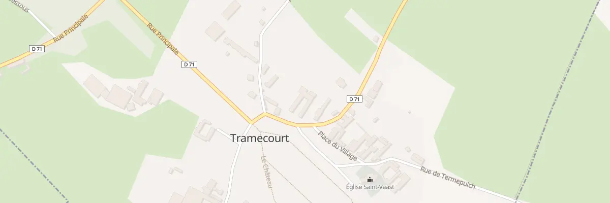 Plan du 9 Rue Principale à Tramecourt