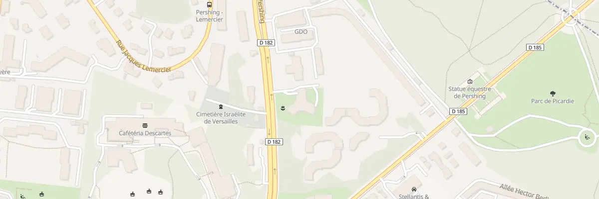 Plan du 8 Rue du Général Pershing à Versailles