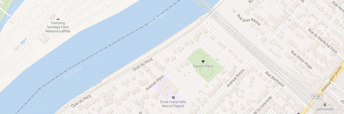 Plan du 22 Av Dijou à Sartrouville