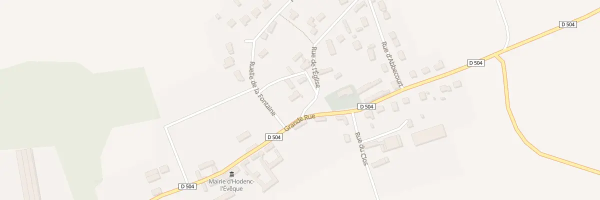 Plan du 1 Rue de l’Eglise à Hodenc-l’Évêque