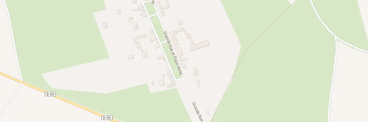 Plan du 23 Gr Grande Rue et Pce Verte à Francastel