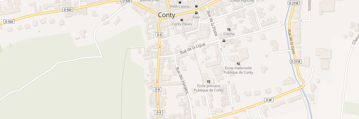 Plan du 1 Rue des Hargers à Conty