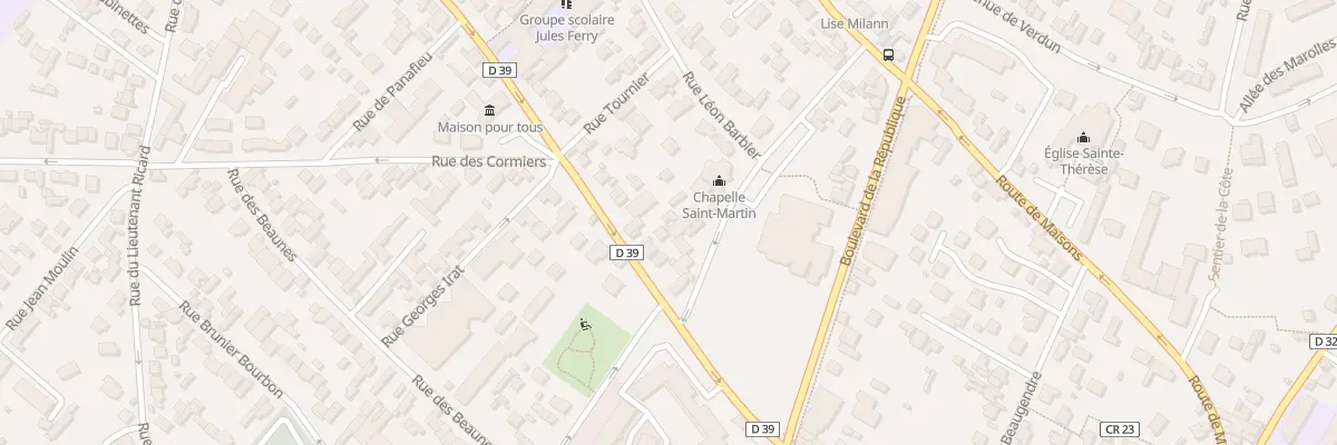 Plan du 108 Rue du Gen Leclerc à Chatou