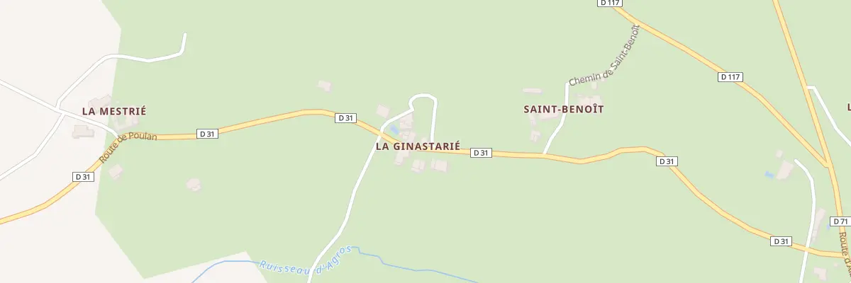 Plan du 554 Rte de Poulan à Lamillarié