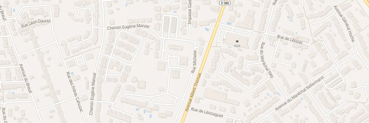 Plan du 4 Sq Michelet à Albi