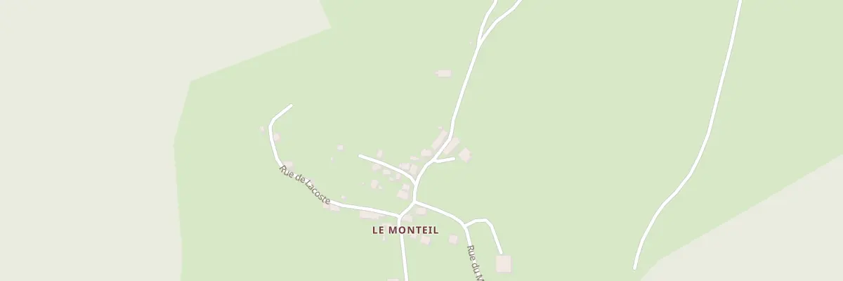 Plan du 5117 Le Monteil à Cros-de-Montvert