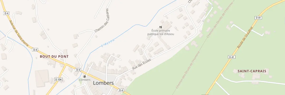 Plan du 5 Rue de la Porte Neuve à Lombers