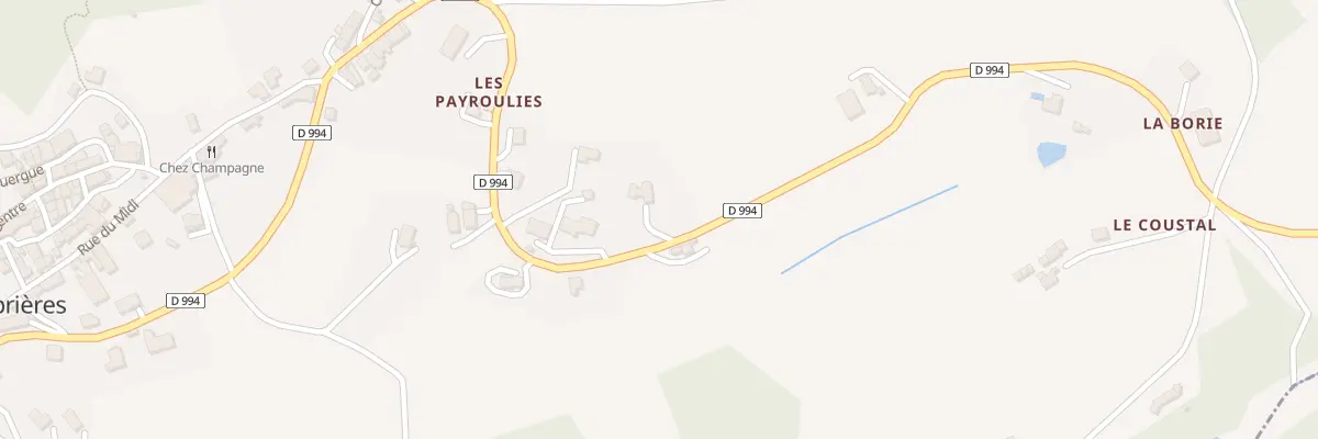 Plan du 5317 Les Payroulies à Asprières