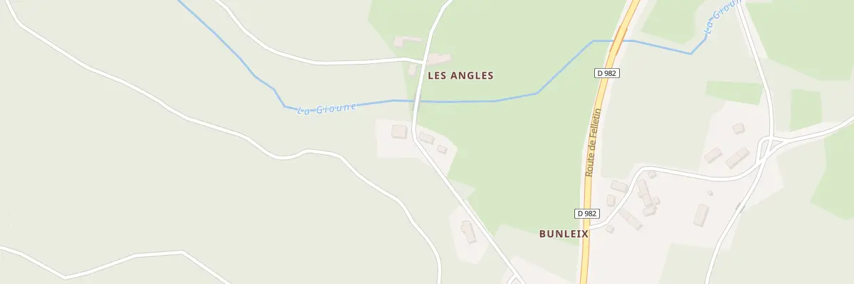 Plan du 7 Bunleix à Croze