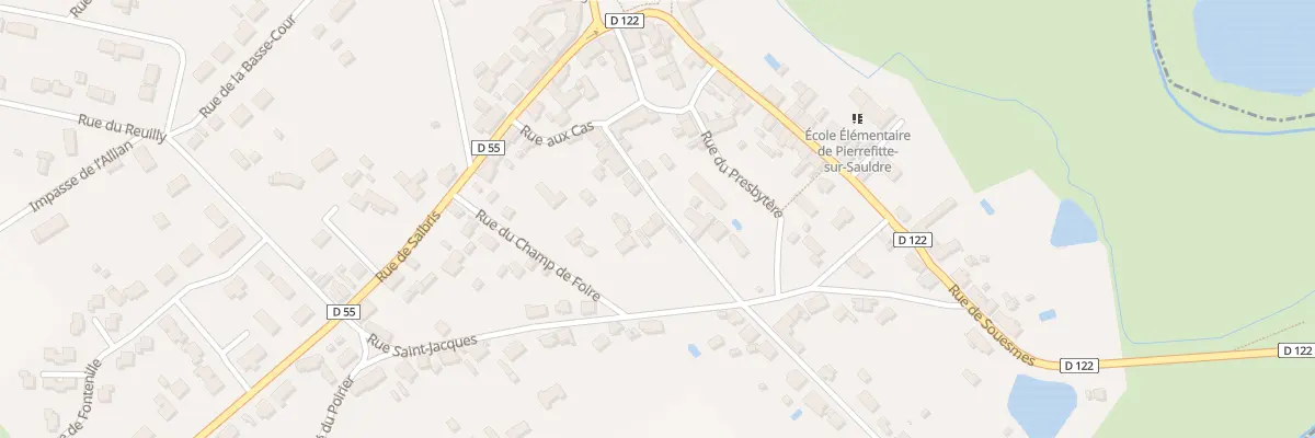 Plan du 29 Rue de Sauldre à Pierrefitte-sur-Sauldre