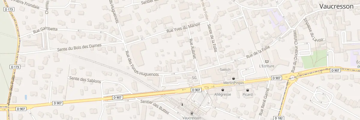 Plan du 6 Rue des Fonds Huguenots à Vaucresson