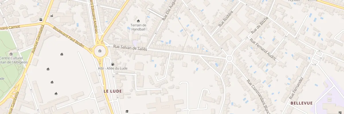 Plan du 48 Rue Salvan de Salies à Albi