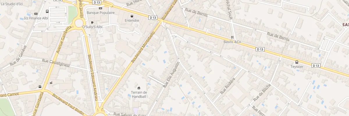 Plan du 16 Rue Cdt Blanche à Albi
