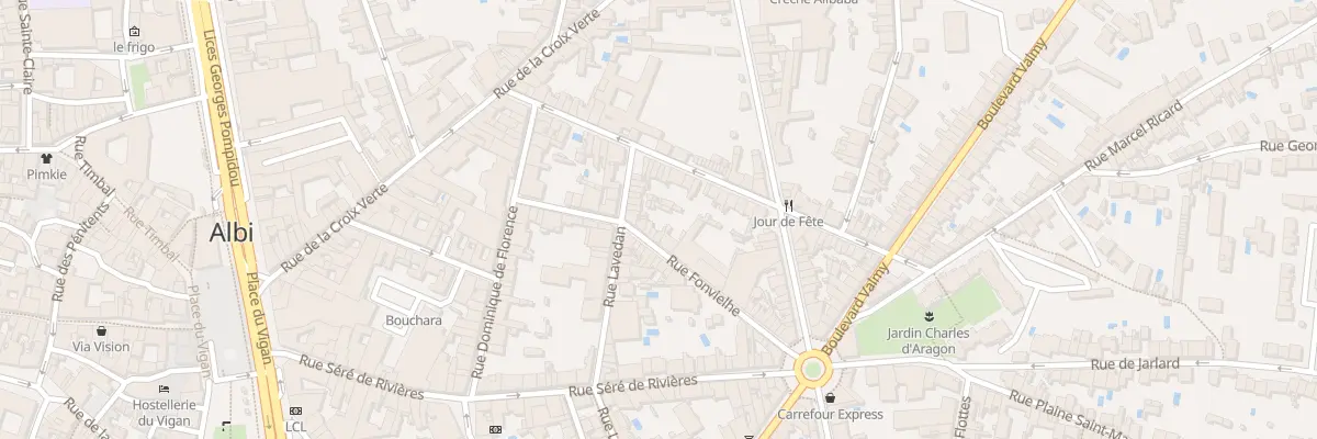 Plan du 5 Rue Fonvieilhe à Albi
