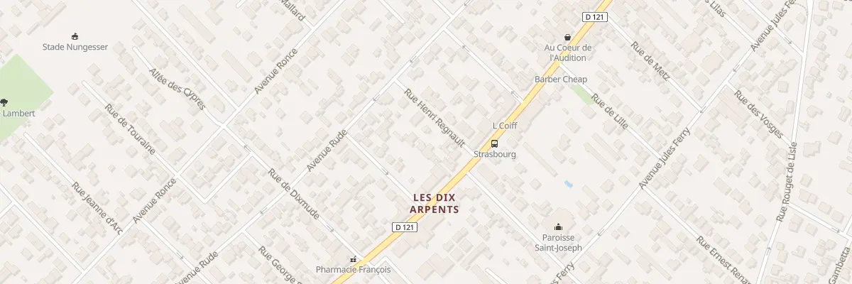 Plan du 10 Rue Henri Regnault à Sartrouville