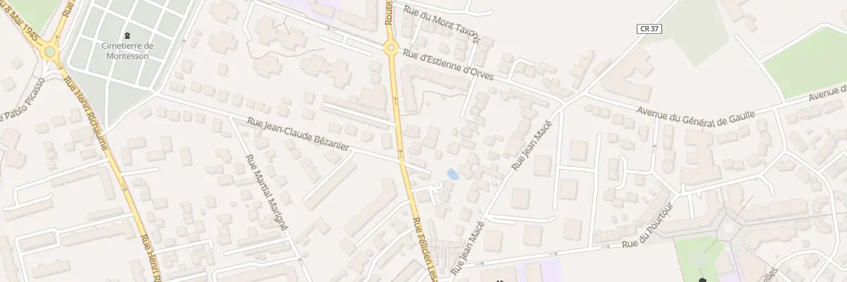 Plan de la Rue Félicien Lesage à Montesson