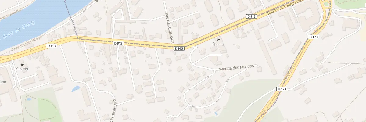 Plan du 2 Av des Pinsons à Bougival