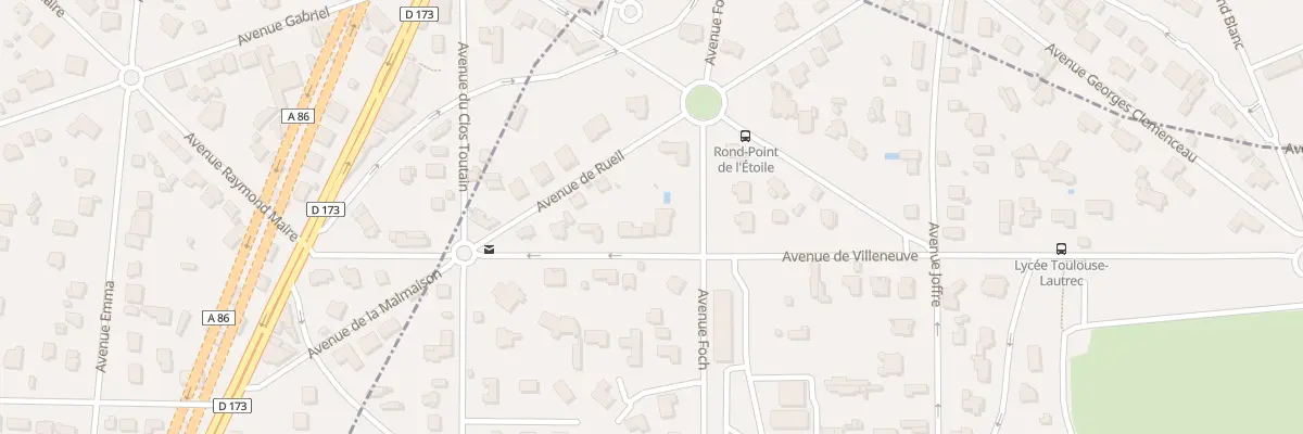 Plan du 10 Av de Villeneuve à Vaucresson