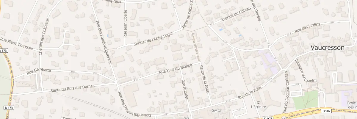 Plan du 4 Rue Yves du Manoir à Vaucresson