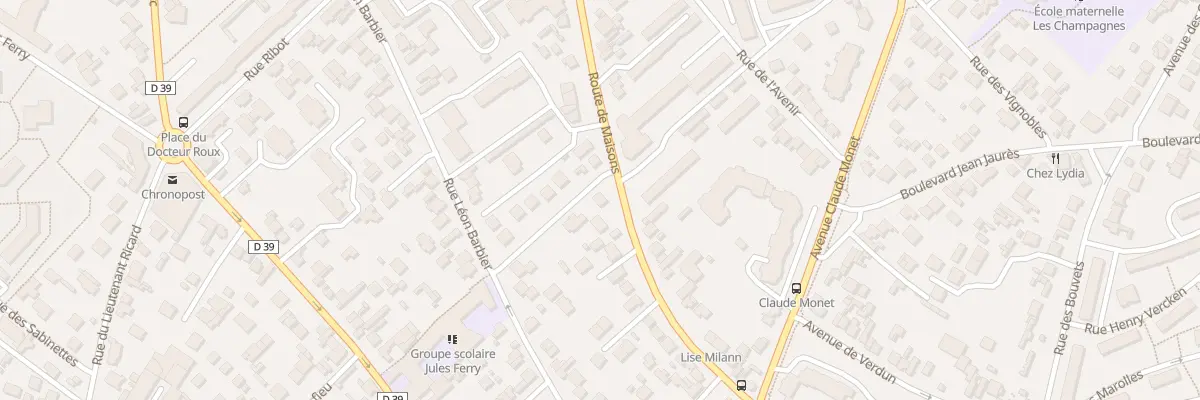 Plan du 87 Rte de Maisons à Chatou