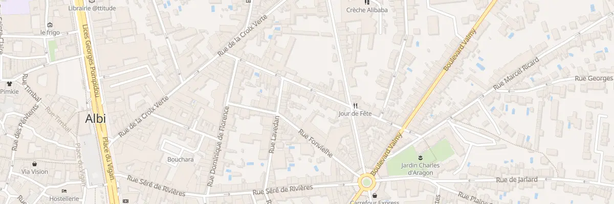 Plan du 34 Rue des Carmélites à Albi