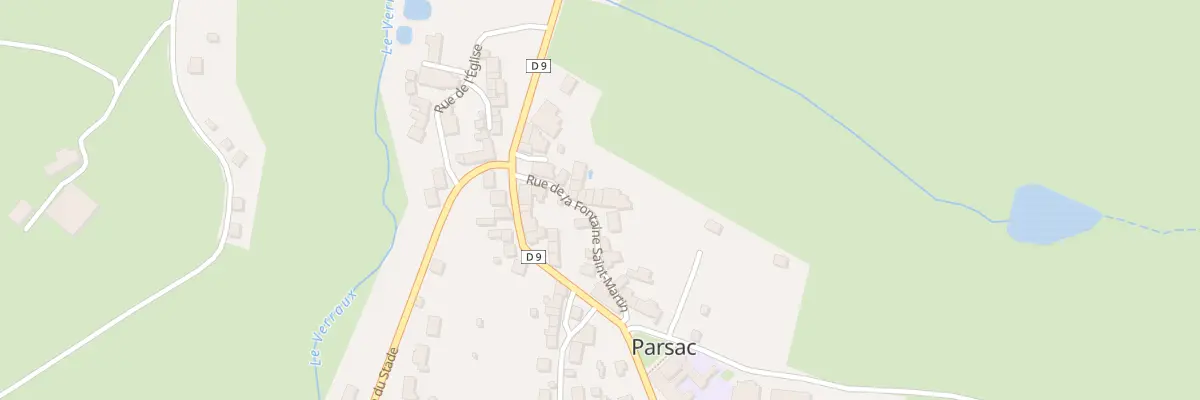 Plan du 9 Rue de la Fontaine St Martin à Parsac