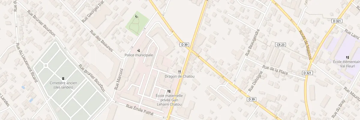 Plan du 65 Bd de la République à Chatou