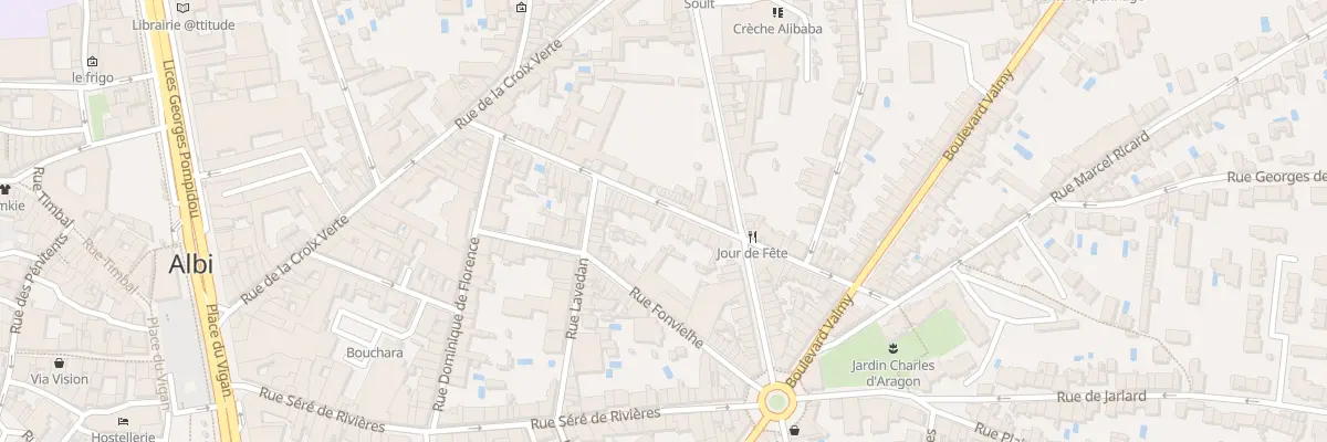Plan du 36 Rue des Carmélites à Albi