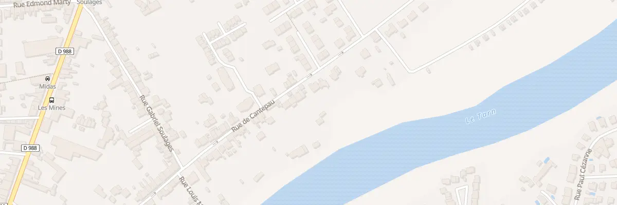 Plan du 102 Rue de Cantepau à Albi