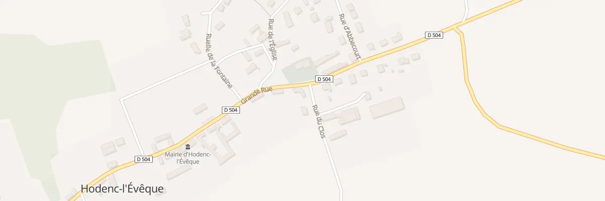 Plan du 60 Gr Grande Rue à Hodenc-l’Évêque
