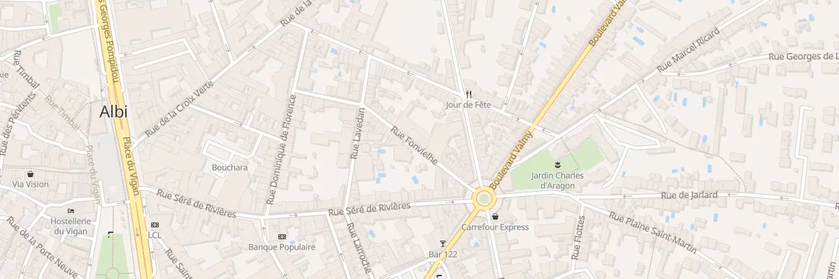 Plan du 11 Rue Fonvieilhe à Albi