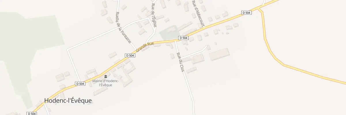 Plan du 2 Rue du Clos à Hodenc-l’Évêque