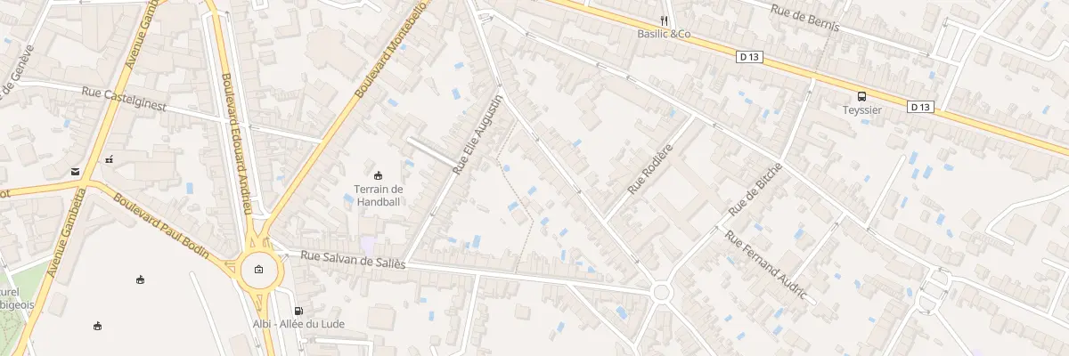 Plan du 36 Rue Cdt Blanche à Albi