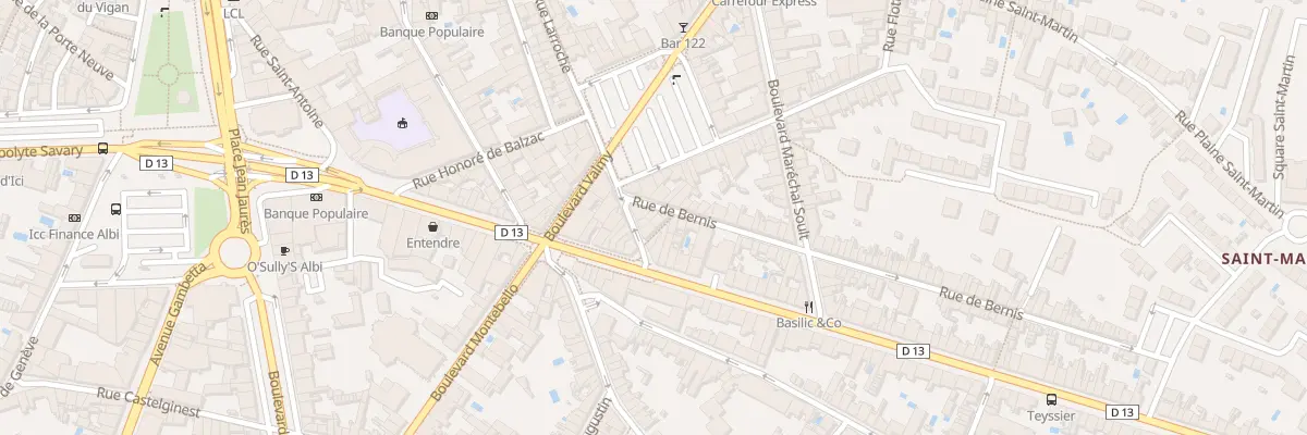 Plan du 4 Rue de Bernis à Albi