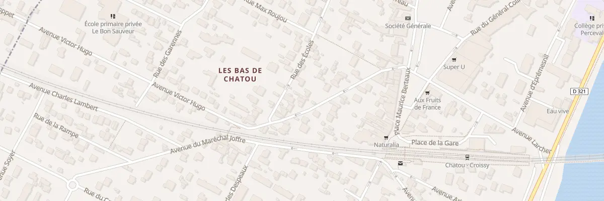 Plan du 28 Rue Georges Clemenceau à Chatou