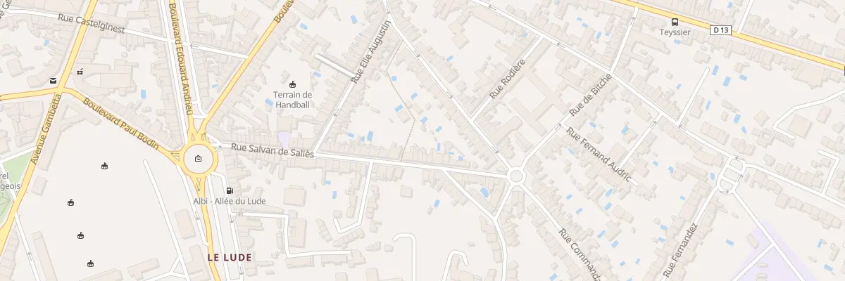 Plan du 63 Rue Salvan de Salies à Albi