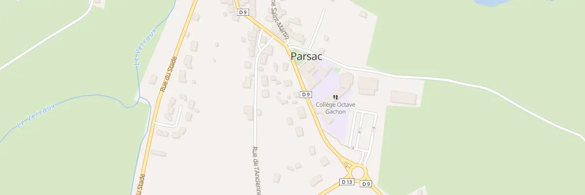 Plan du 6 Rue des Écoles à Parsac