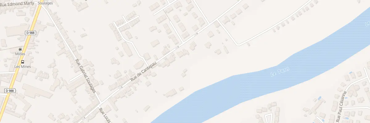 Plan du 108 Rue de Cantepau à Albi