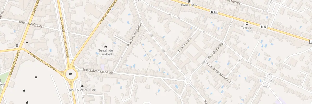 Plan du 40 Rue Cdt Blanche à Albi