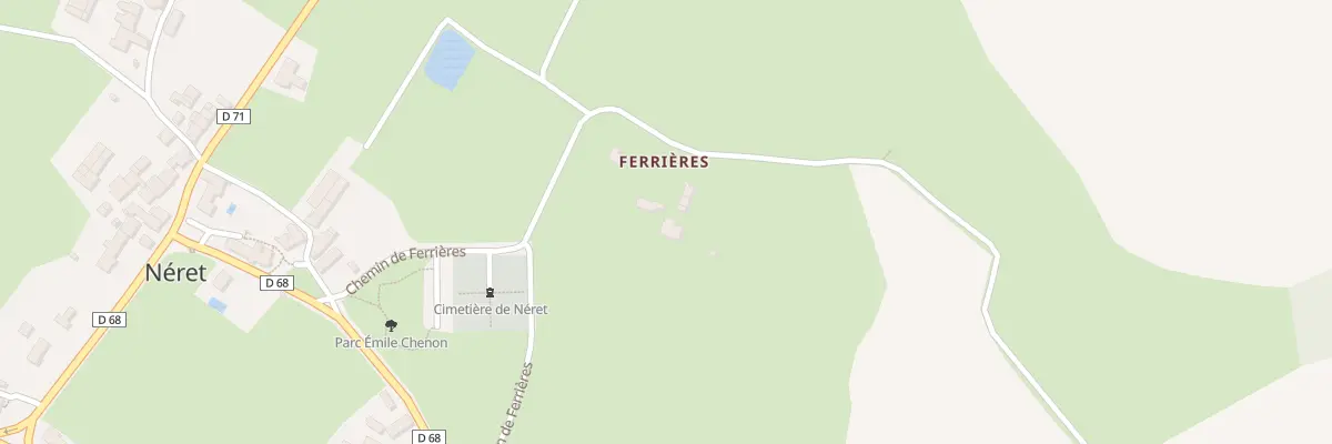 Plan du 5042 Ferrieres à Néret