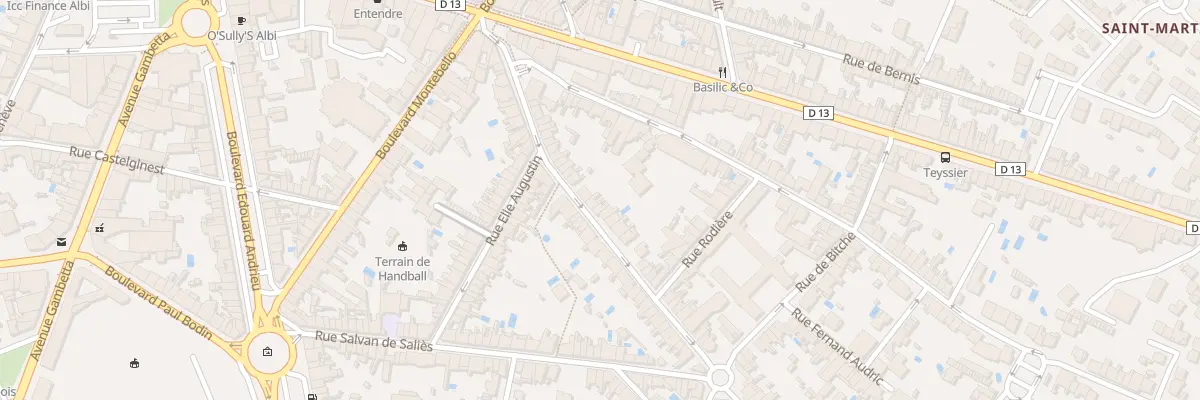 Plan du 29 Rue Cdt Blanche à Albi