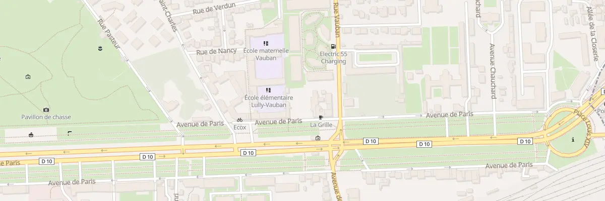 Plan du 93 Av de Paris à Versailles