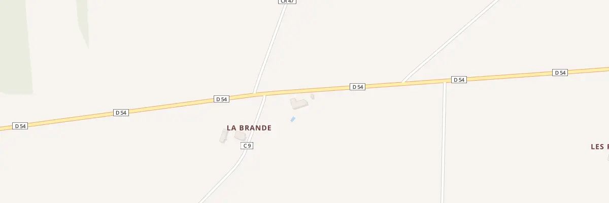 Plan du 2 La Brande à Lignerolles
