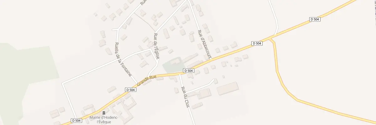 Plan du 45 Grande Rue à Hodenc-l’Évêque