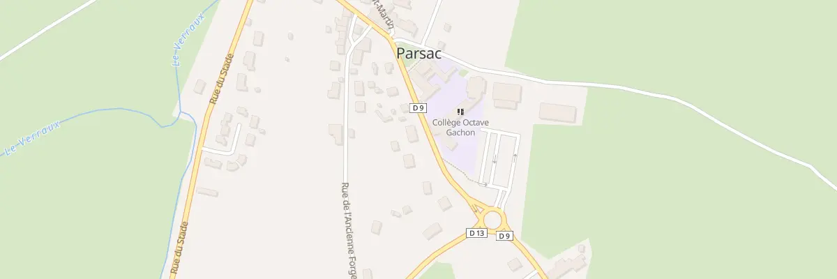 Plan du 10 Rue des Écoles à Parsac
