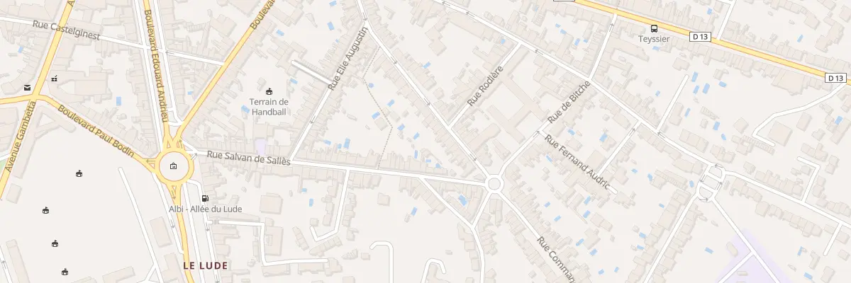Plan du 50 Rue Cdt Blanche à Albi