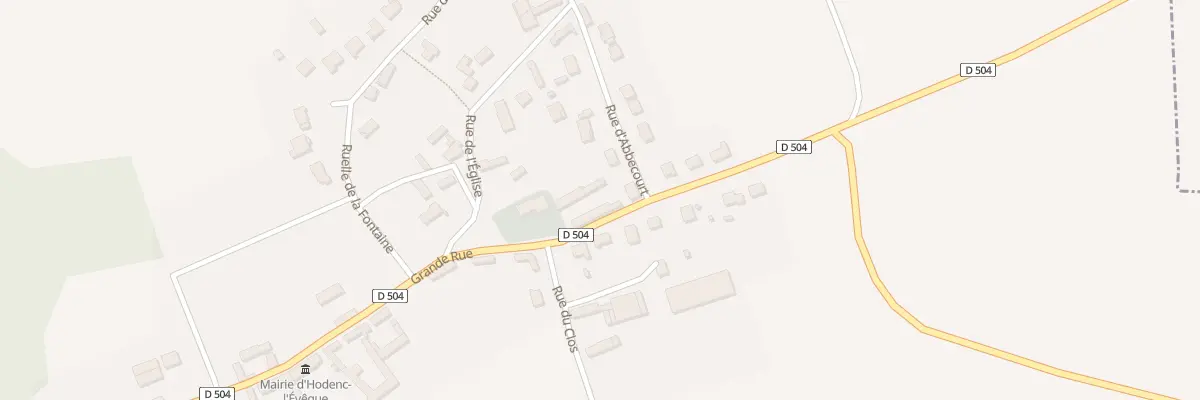 Plan du 45 Gr Grande Rue à Hodenc-l’Évêque
